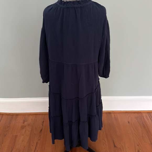 Fresh Laundry gauze bohemian dropped shoulder women dress - Picture 3 of 6